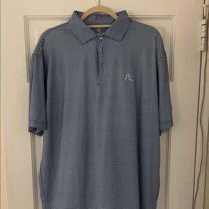 Rhoback Blue Checkered Polo Shirt